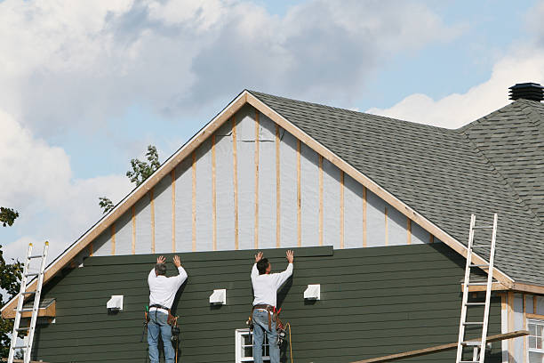 Professional Siding technician working in Oldsmar, FL